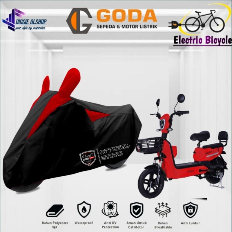 sarung pelindung MOTOR LISTRIK,SEPEDA LISTRIK GODA cover motor listrik bahan waterproof
