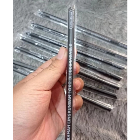 SEDOTAN STERIL UKURAN 8MM (500) PLASTIK HITAM GOLDENSTRAW OXO RAMAH LINGKUNGAN STERIL PLASTIK MINUM