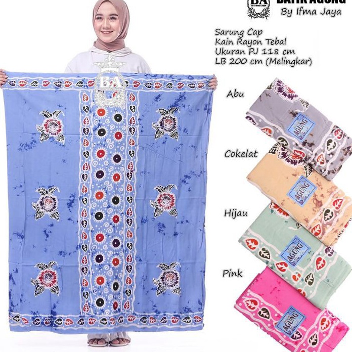 Termurah SARUNG GOYOR WANITA JUMBO SUDAH DI JAHIT  sarung wanita batik  sarung santi  sharung sholAT