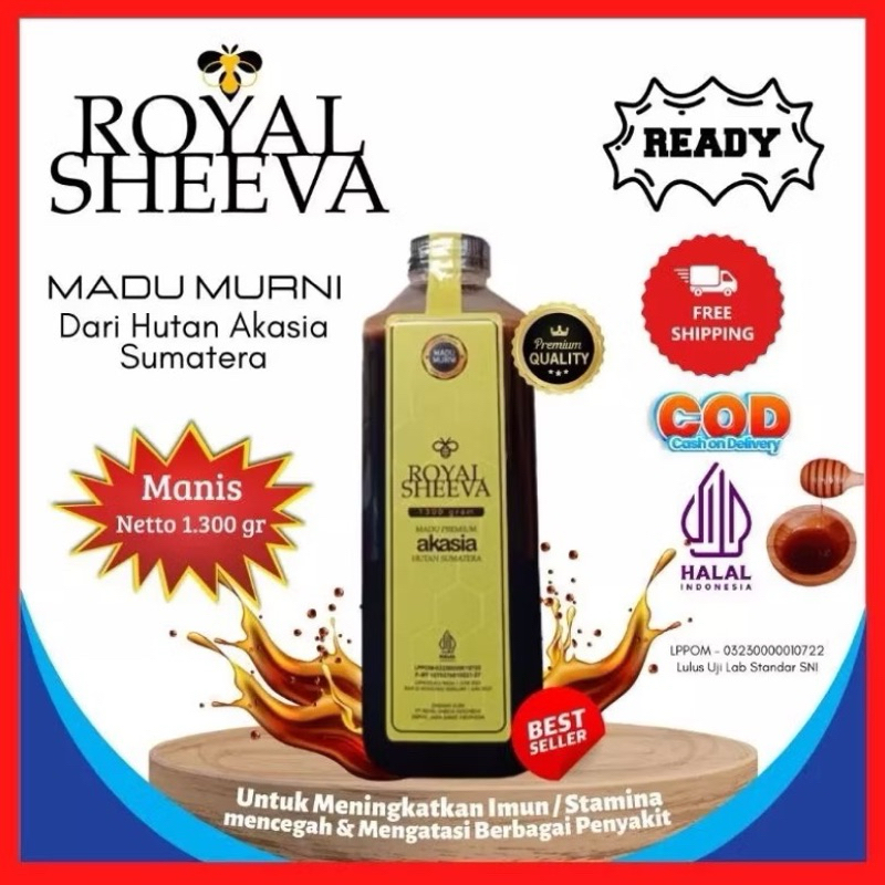 

madu murni royal sheeva 100% tanpa campuran hutan akasia 1.300gram