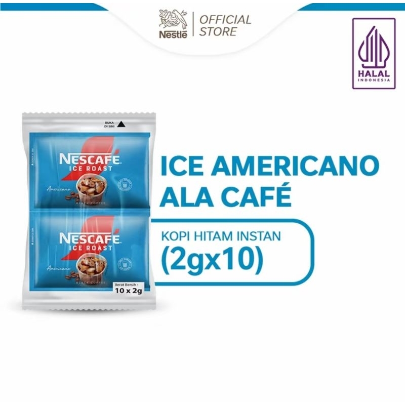 

Nescafe ice Americano 2grx10 Nescafe ice roast kopi tanpa ampas