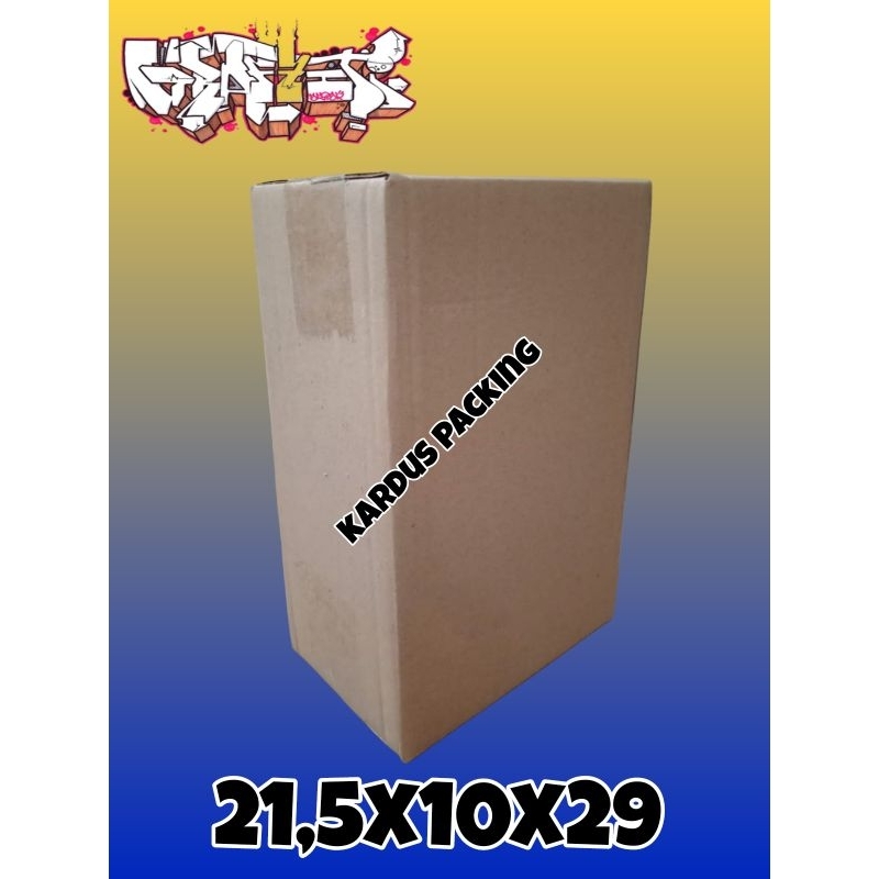 

kardus packing UK 21,5X10X29 kardus polos kardus besar