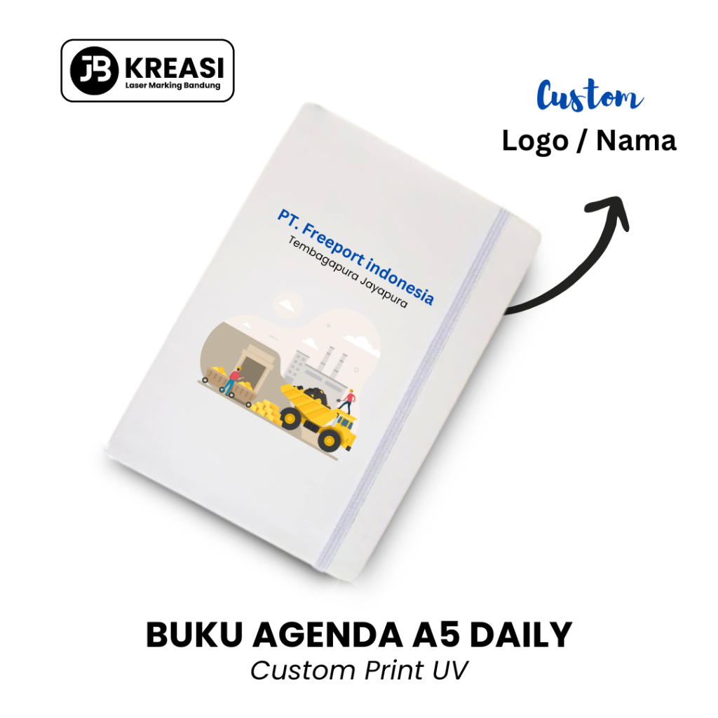 

Notebook A5 Daily Grip Custom Print UV / Buku Agenda Promosi