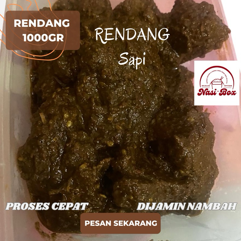 

RENDANG SAPI 1kg bumbu hitam