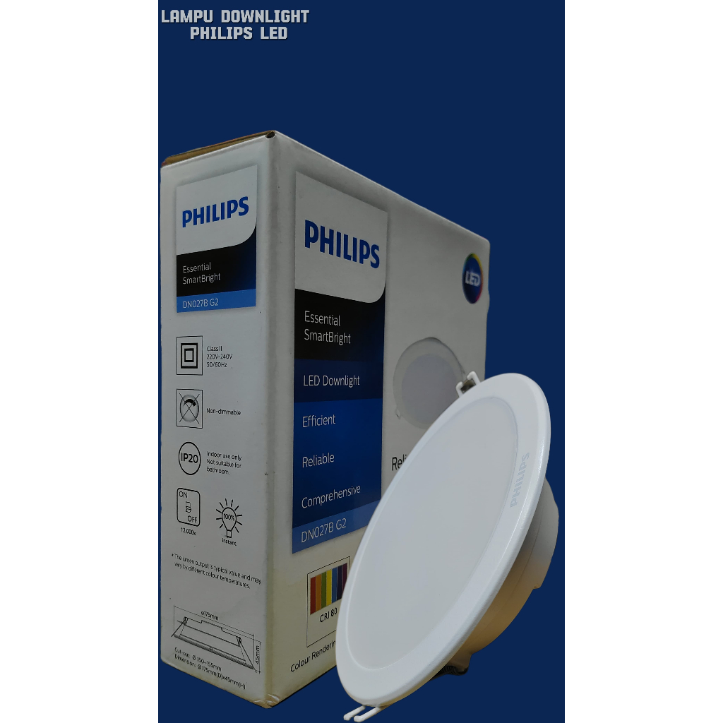 LAMPU PHILIPS DOWNLIGHT LED 14WATT DN027B G2
