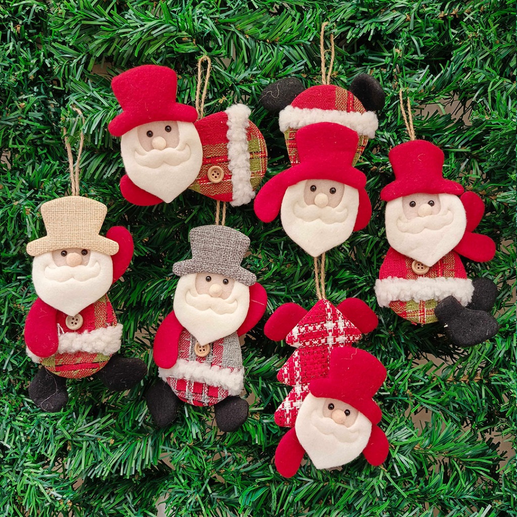 Christmas Boneka Pohon Natal Hiasan Gantungan Dekroasi Aksesoris Christmas Tree Handing Decoration N