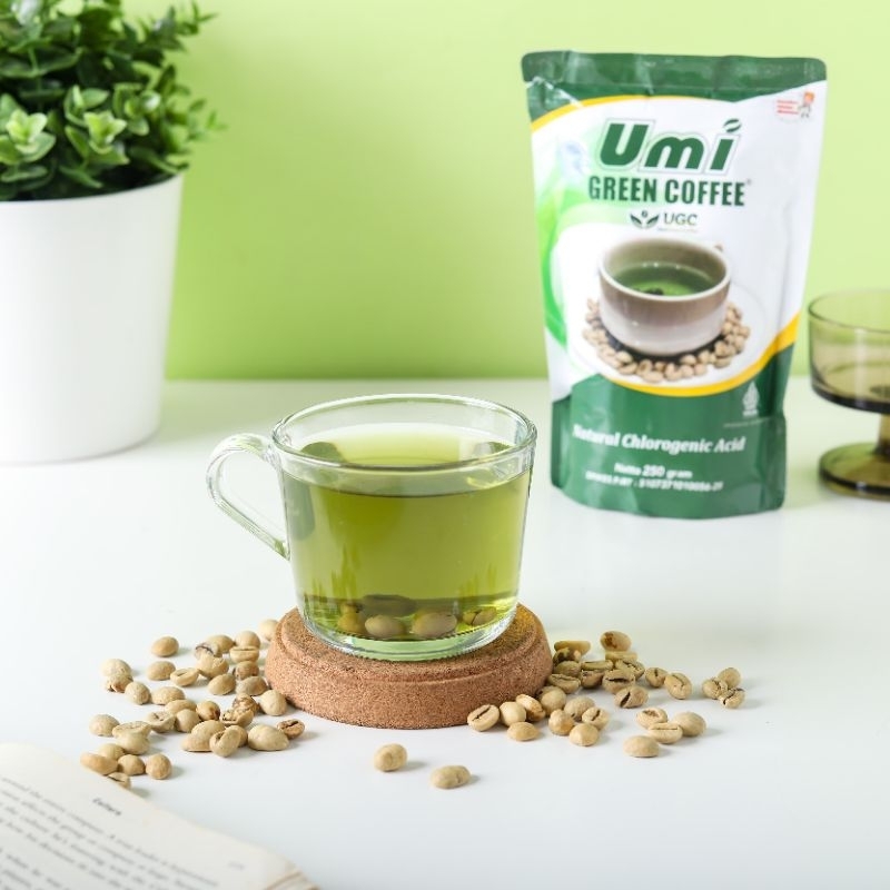 

UMI GREEN COFFEE Biji Kopi Utuh 100% kopi hijau ORIGINAL ALAMI PELANGSING DAN KESEHATAN 250grm