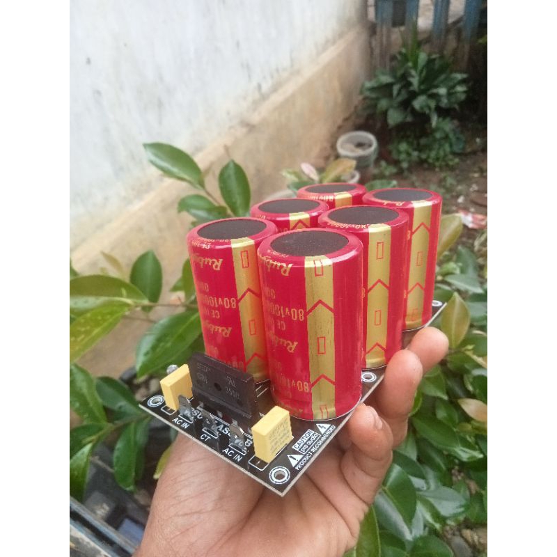 PSU CLAS AB 6 ELCO 80V/10000uf RUBYCON MERAH SIAP PAKAI