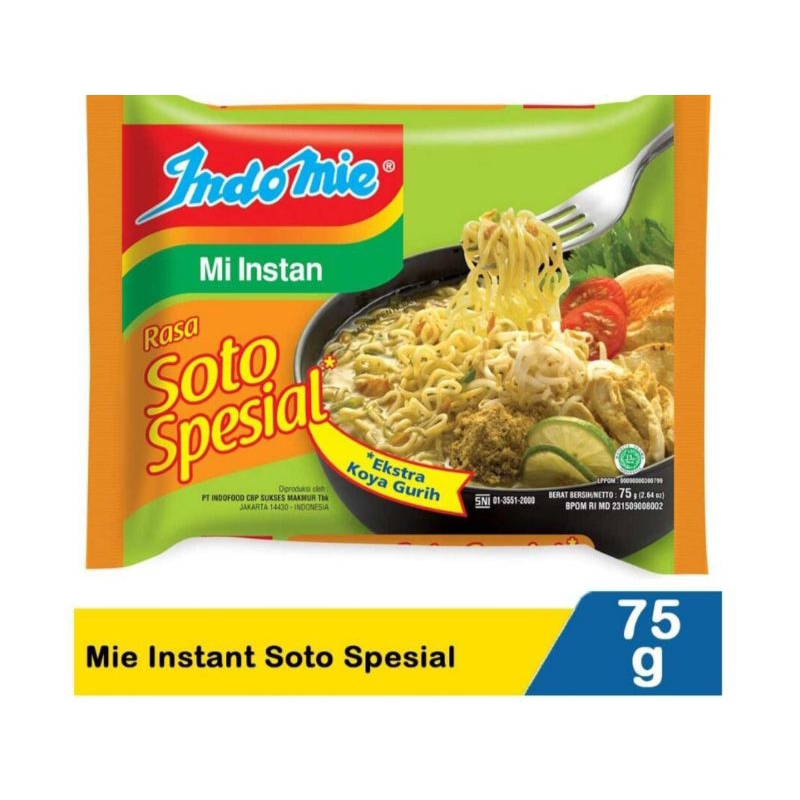

Indomie soto spesial 10 bungkus