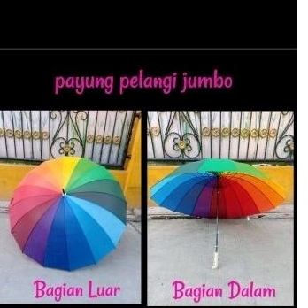 payung jumbo/ payung pelangi