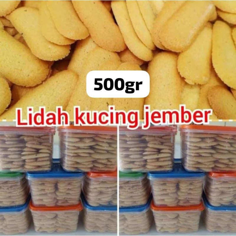 

Kue Lidah Kucing | Kue Kering 500gr Toples