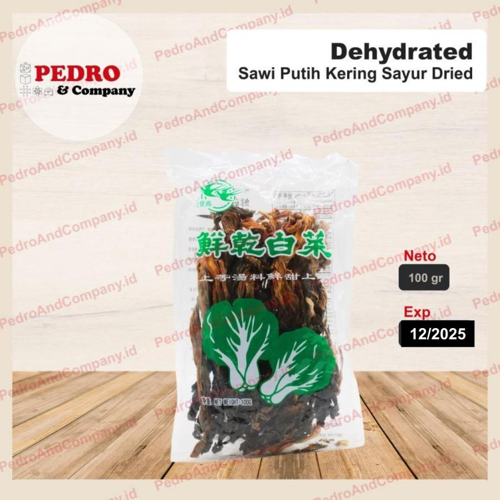 

Dehydrated cole cabbage 100 gram china - sawi putih kering sayur dried