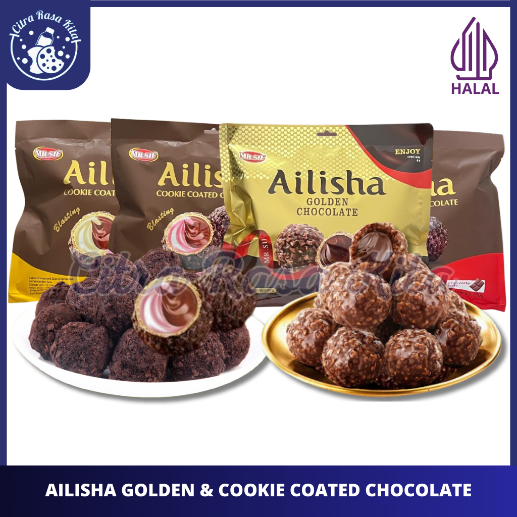 

Mr. Sif Ailisha Golden & Cookie Coated Chocolate 200gr & 250gr