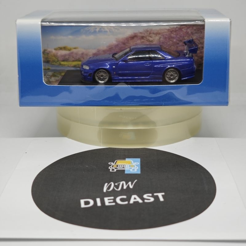 Fuji 1/64 Nissan Skyline GTR R34 Z Tune Bayside Blue