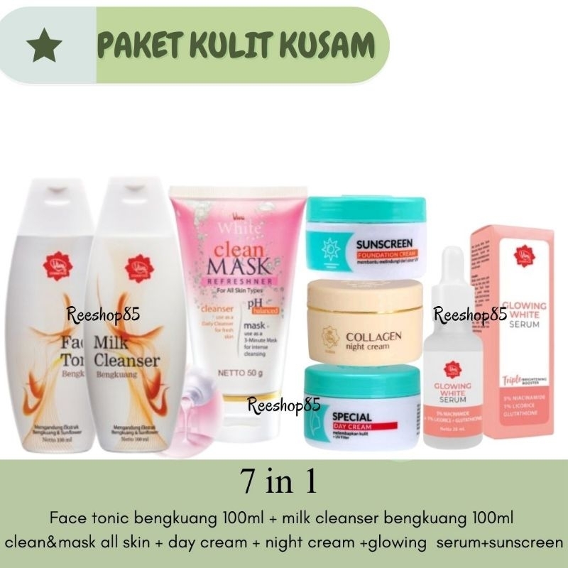 VIVA Paket 6 in 1 & 7 in 1 Skincare Viva 1 Paket Lengkap Untuk Kulit Kering | Kulit Berjerawat | Kul