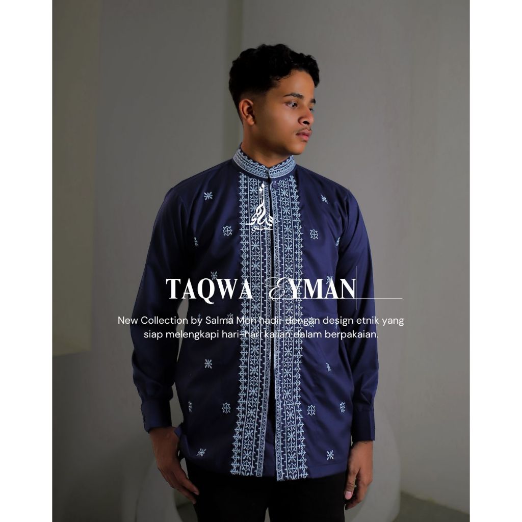 SALMA Men - EYMAN | Baju Koko Busana Muslim 1302 Bordir Pria (Man Version)