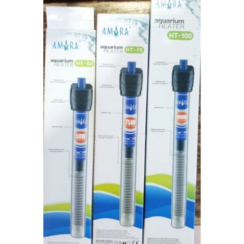 Heater Pemanas Air Aquarium Amara 75 watt Heater Aquarium Aquascape