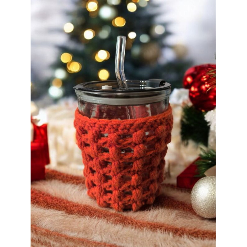 Crochet Cup Holder Cold/Hot/Christmas Gift