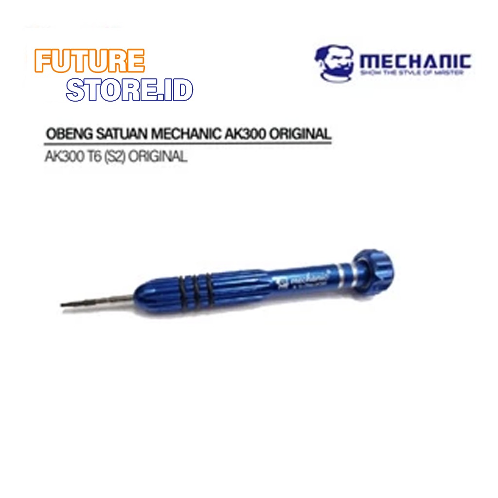 Obeng Satuan Mechanic Ak300 T6 (S2) Original -  MECHANIC OBENG SATUAN - OBENG SCREWDRIVER SERIES AK3