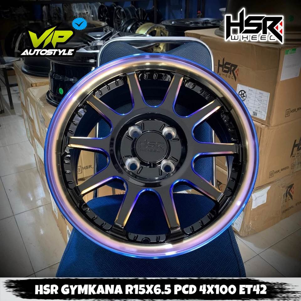 HSR GYMKANA R15 - VELG BRIO JAZZ AGYA MOBILIO R15 LEBAR 6.5 BAUT 4X100 ET42
