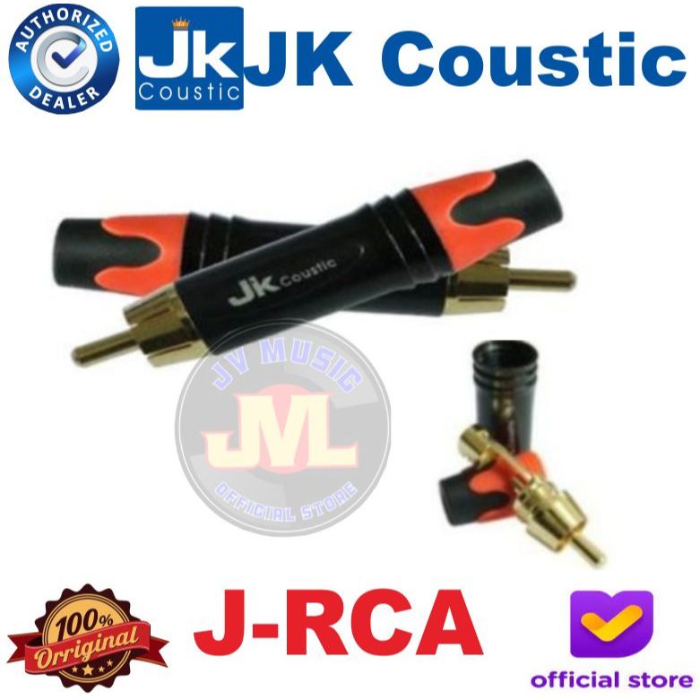 JK CoustiC J-RCA Jack RCA 2 Pin Mono JK Coustic JRCA Jack Mono Konektor RCA