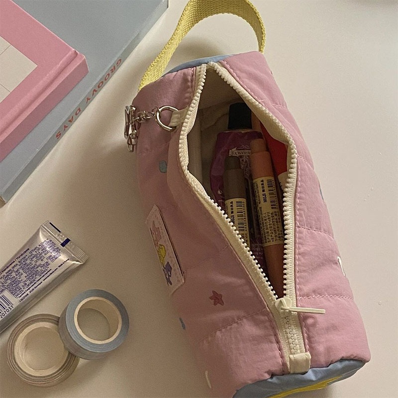 

ReadyKotak Pensil Lucu Kotak Pensil Sekolah Perempuan Trendy Large Capacity Cute Pen Bag Pink Pencil