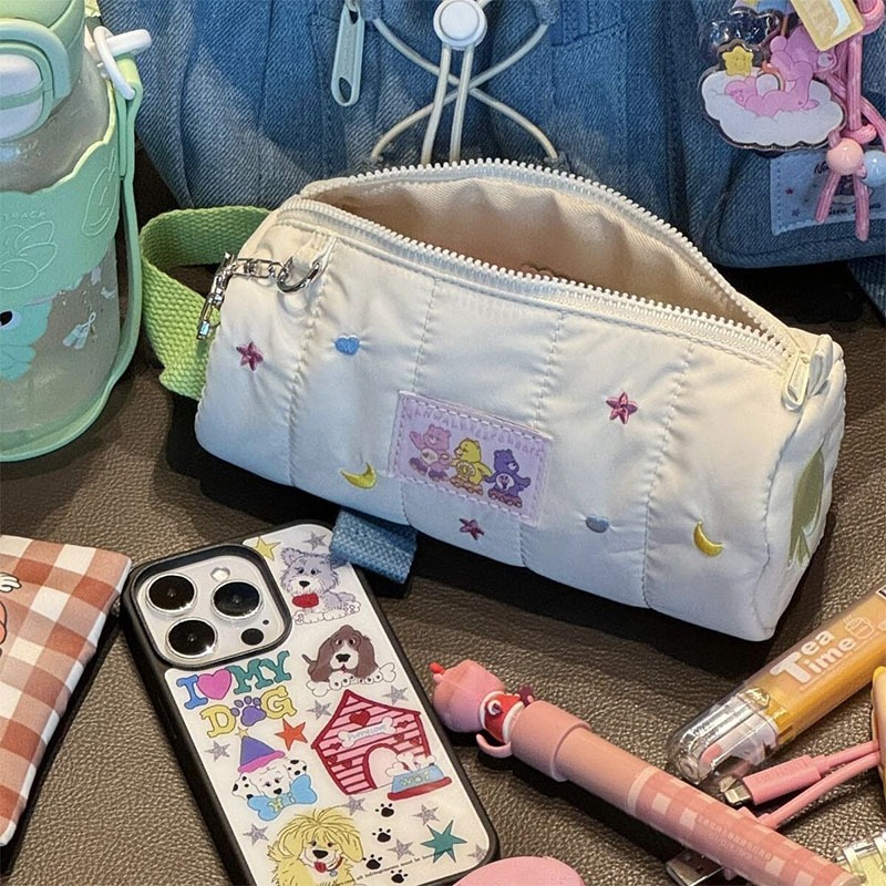 

ATH ReadyKotak Pensil Lucu Kotak Pensil Sekolah Perempuan Trendy Large Capacity Cute Pen Bag Pink