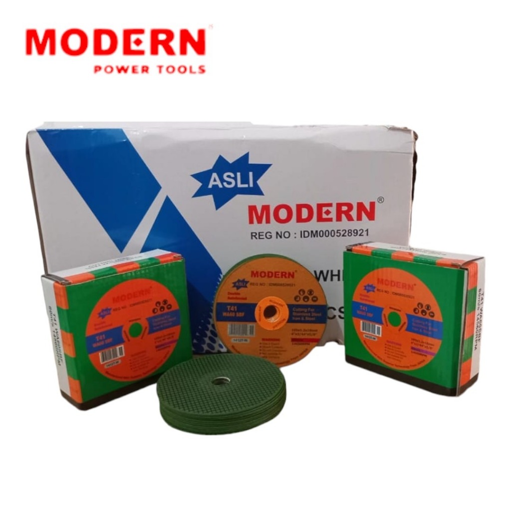 MODERN BATU POTONG BESI MESIN GERINDA 4" TIPIS / GURINDA 4" X 1,2 ISI 20PCS