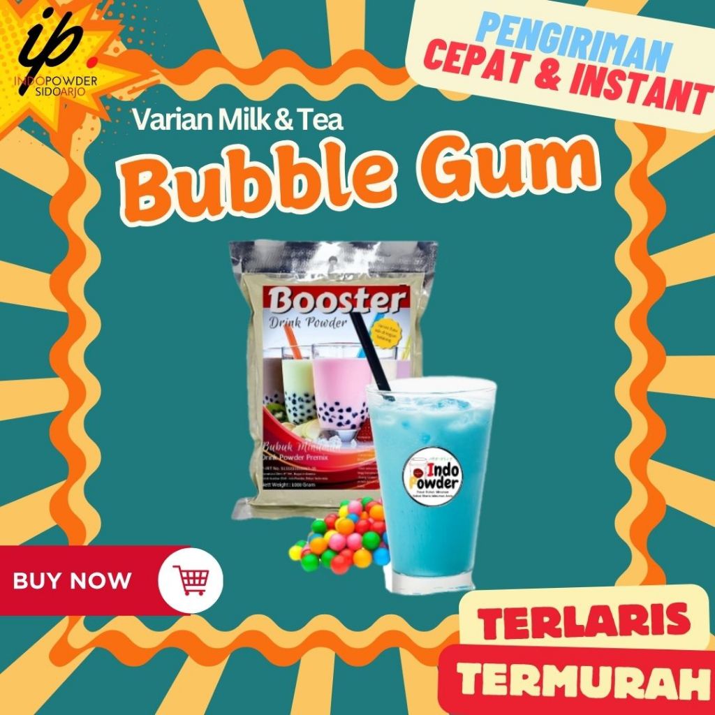 

Bubuk Minuman Bubble Gum / Booster / Bubuk Bubble Gum 1Kg / Bubble Gum / Blue / INDOPOWDER