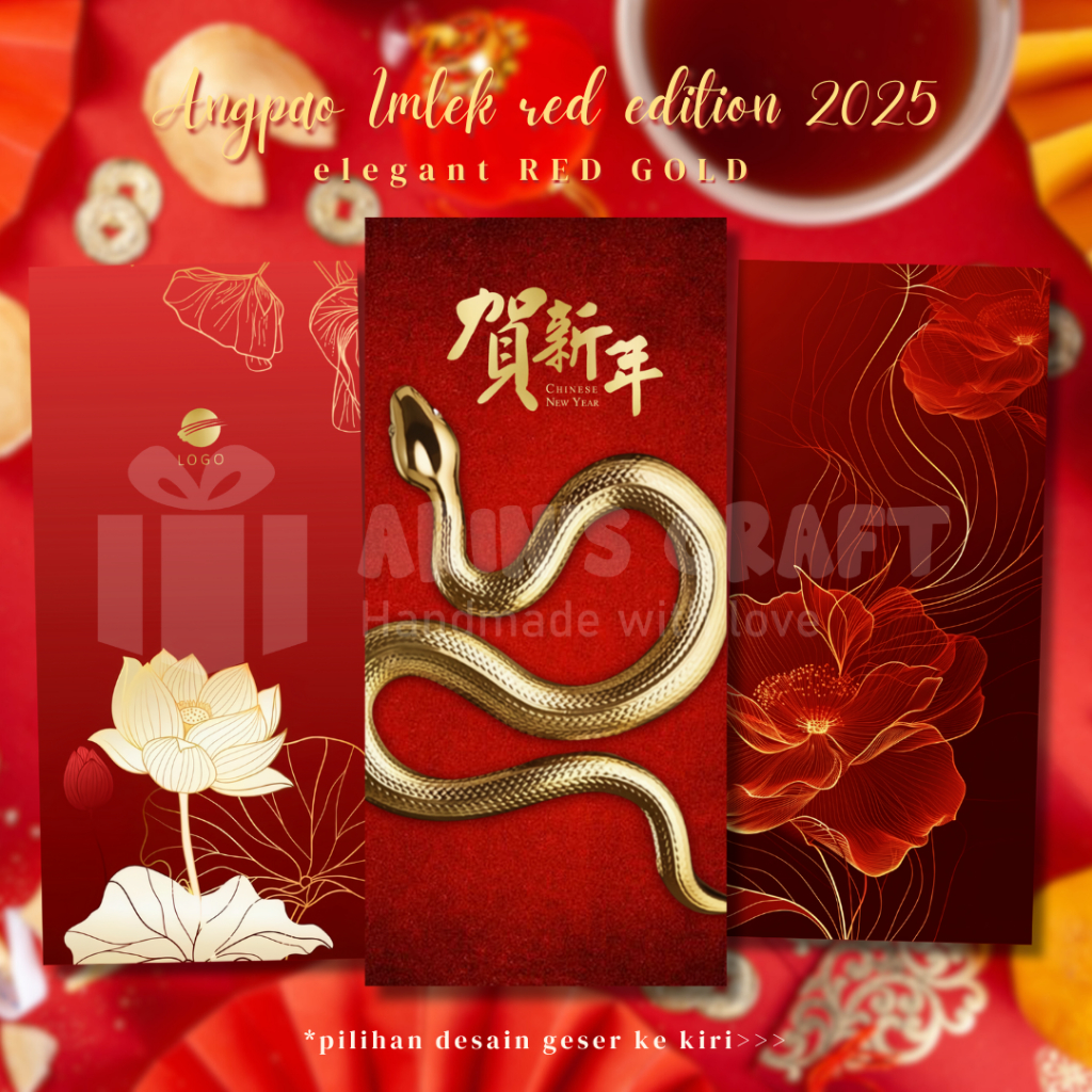 

Angpao Imlek Sincia CNY 2025 year SNAKE / ANGPAO elegant imlek / Angpao Premium