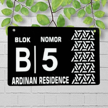 Nomor Rumah Akrilik/Papan Nama Rumah/Tulisan Nama Rumah