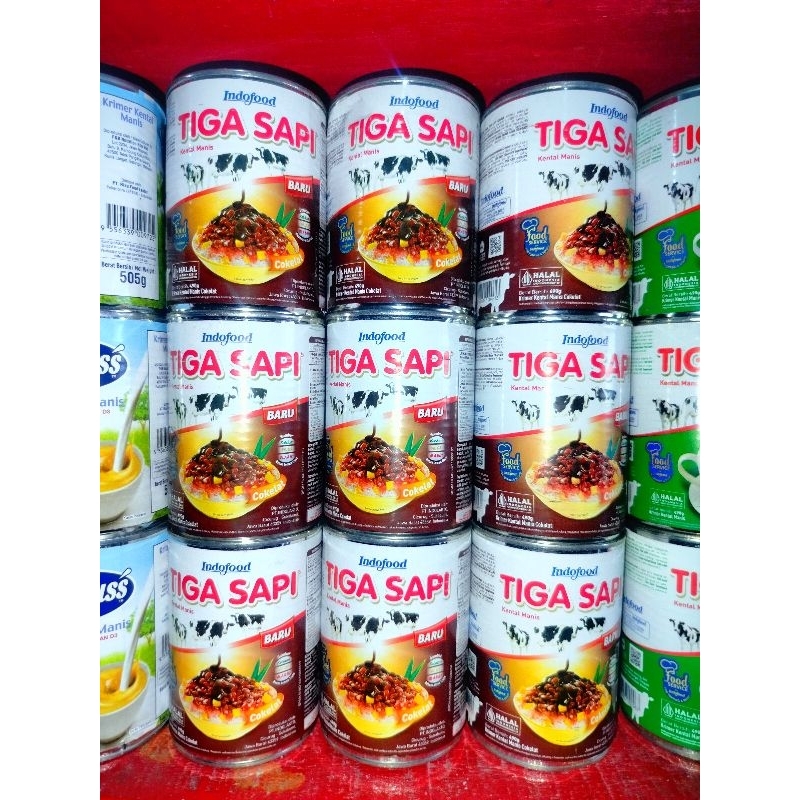 

SUSU TIGA SAPI COKLAT KALENG 490gr