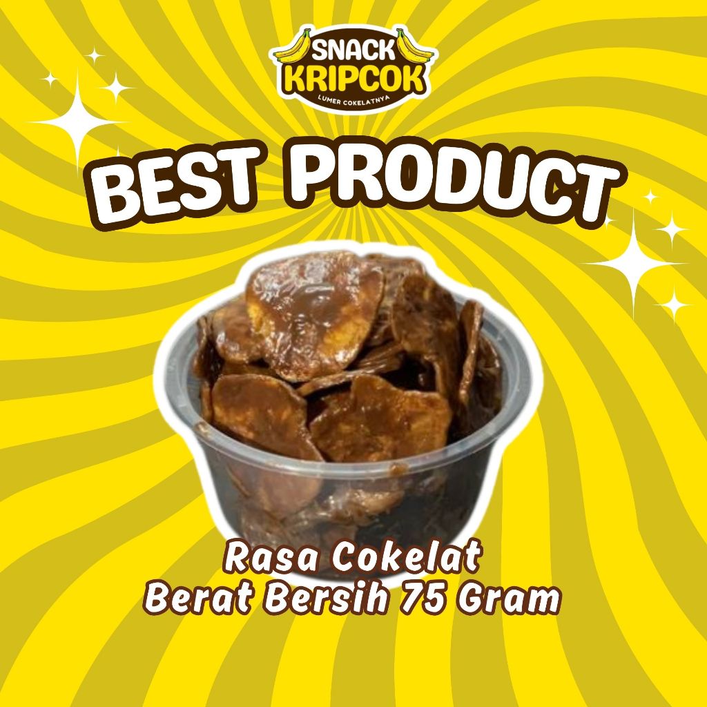 

Keripik Pisang Lumer Rasa Cokelat 75gr - Cemilan Kekinian Rasa Cokelat/Taro/Vanilla