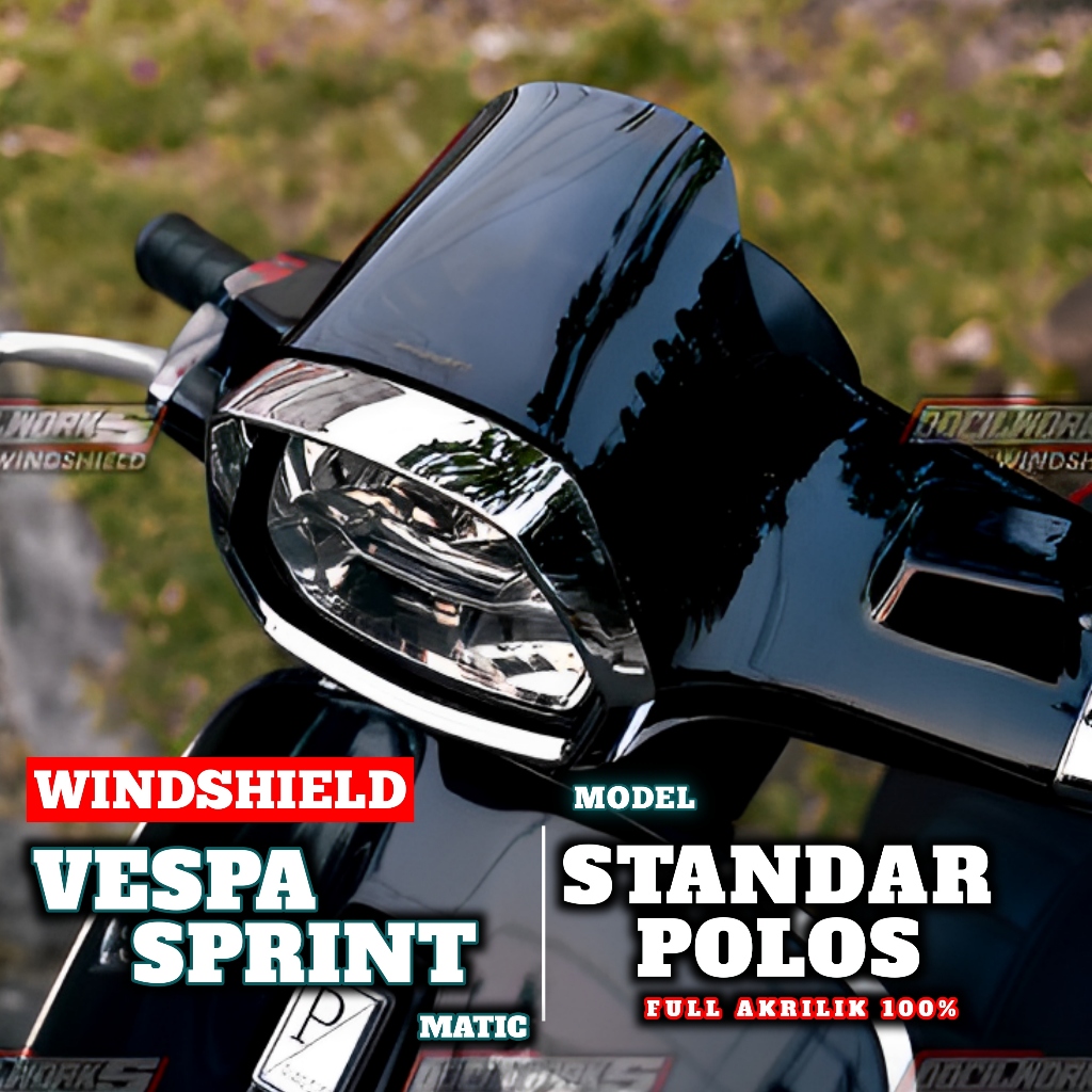 Visor Windshield Vespa Sprint Matic Standar - Aksesories vespa sprint matic