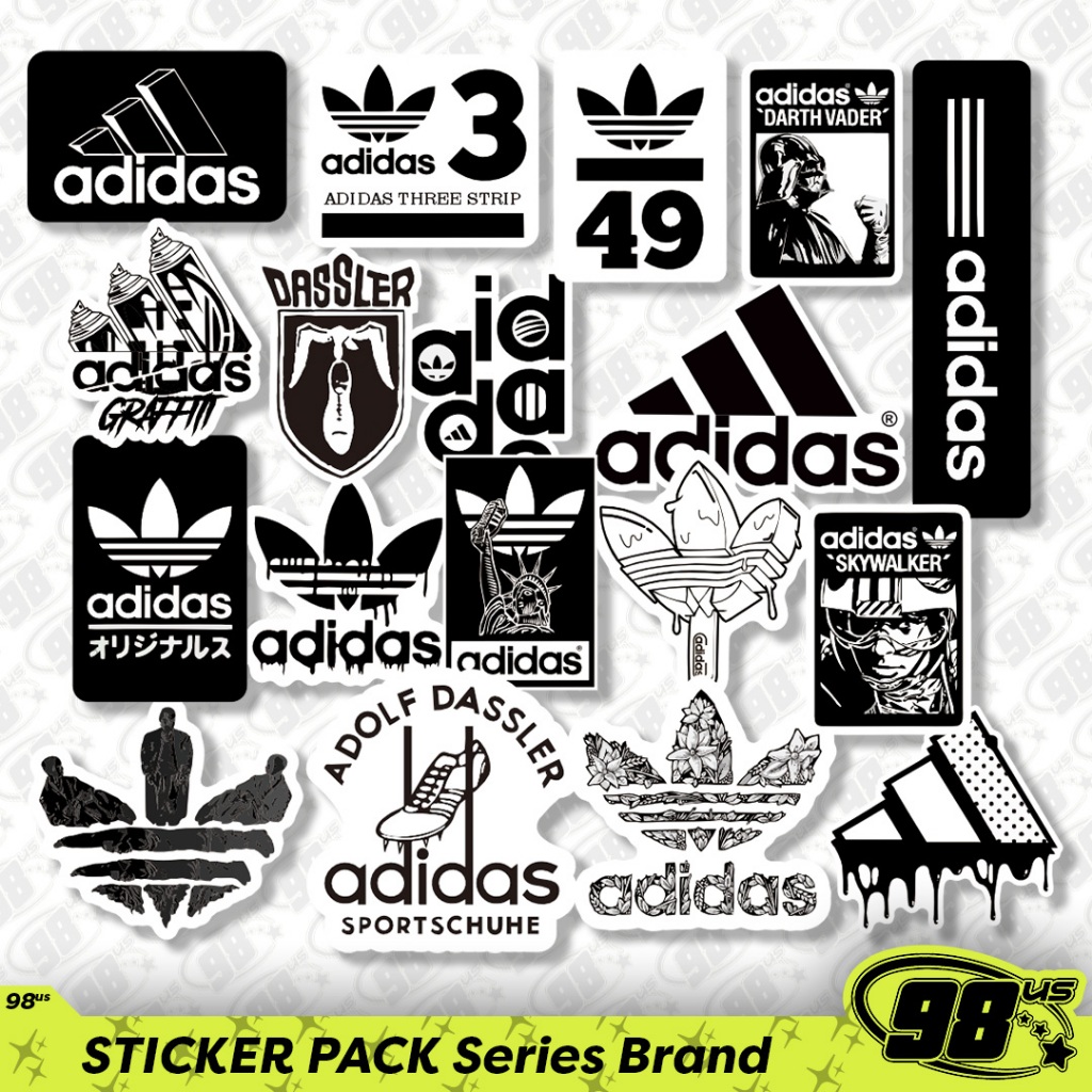 

Sticker BRAND TUMBLR CASE AESTHETIC HP HELM LAPTOP Black&White