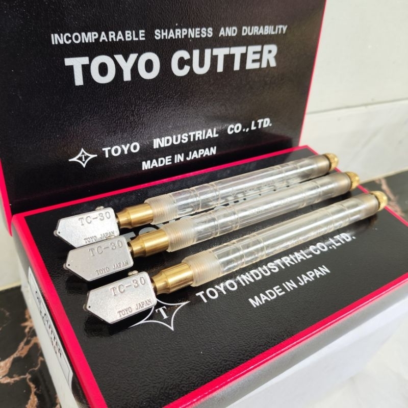 Alat Potong Kaca Toyo TC 30 Original Japan Oil Glass Cutter Toyo Asli TC-30 Alat potong granit keram