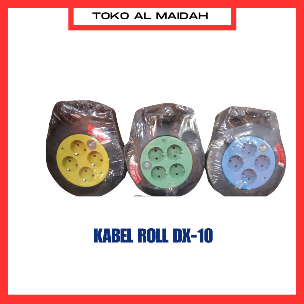 ROLL KABEL KABEL BOX TERMINAL LISTRIK 4 LUBANG 10 METER