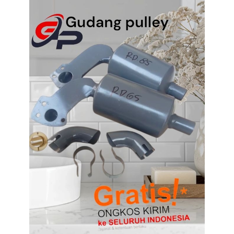 Knalpot mesin diesel kubota Rd65 rd 85