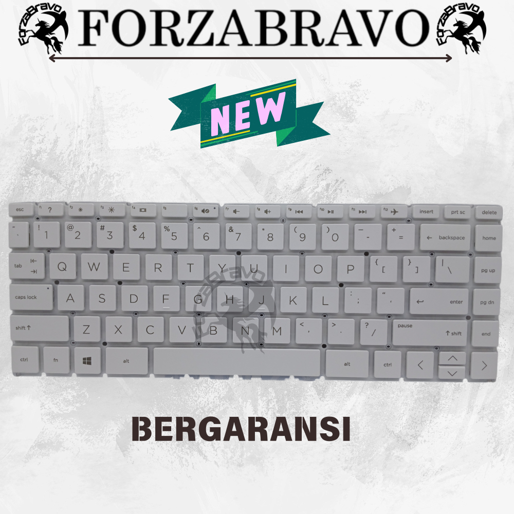 Keyboard Laptop HP Intel Celeron N4500 White/Putih (New Bergaransi)