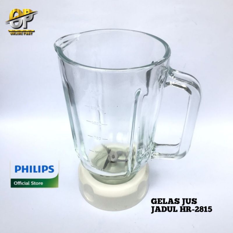 Gelas  Jus Jadul Philips Hr - 2815 Kaca