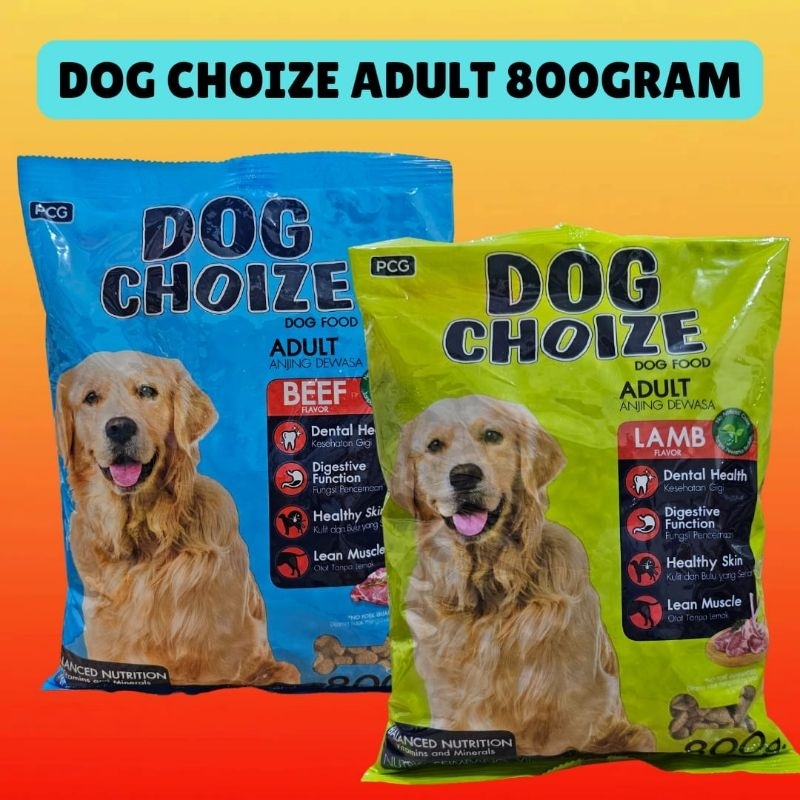 DOG CHOIZE 800gr BEEF/LAMB MAKANAN ANJING DOG CHOIZE 800gr
