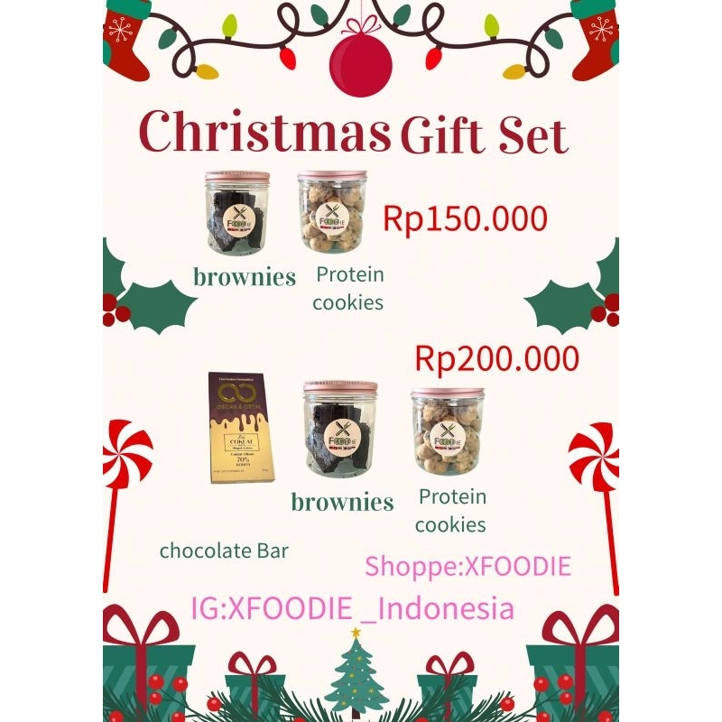 

PAKET CHRISTMAS | Choco Cookies | Brownies Bites | Chocolate