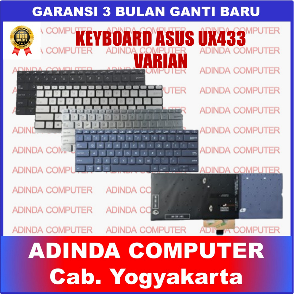 Keyboard Asus Zenbook 14 UX433 UX433f UX433fa UX433flc SilverBacklight
