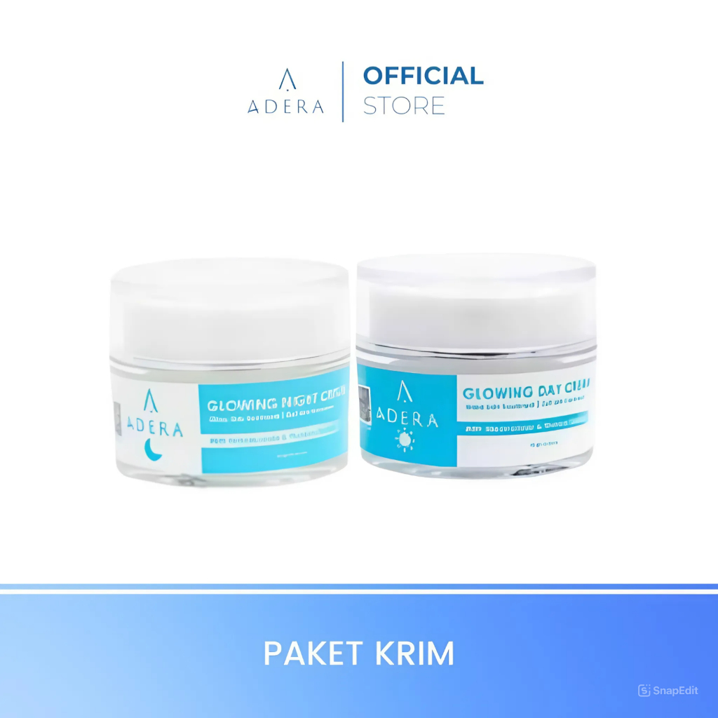 Adera Cream Pagi / Siang Wajah Glowing Putih Bersih Bebas Jerawat Kusam Flek Bintik Hitam BPOM 100%