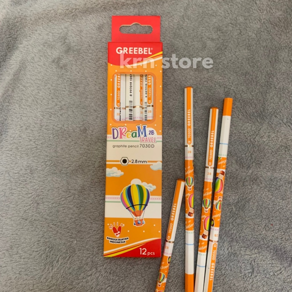 

GREEBEL Pensil Kayu 2B Dream Travel//Pensil Kayu Murah//Pensil murah//Pensil 2B murah//Pensil 2b