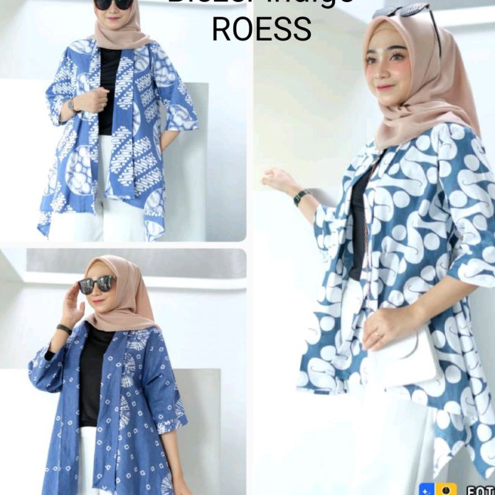 Bonus Bolero BatikOuter Blezer Wanita ModernBlezer Kekan