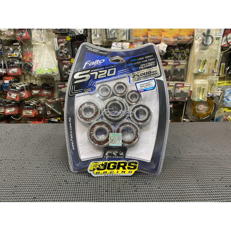 LAHER BEARING FULL SET MESIN NINJA R SS RR NEW OLD FAITO RACING S720 ORIGINAL FAITO RACING 25.000 RP