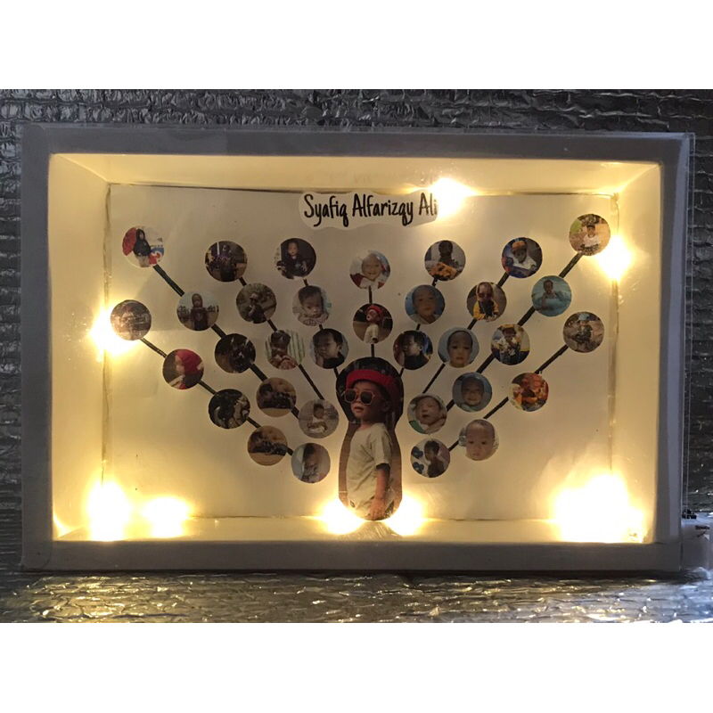 kado murah/hadiah foto lampu/ bingkai foto lampu box mika foto estetik kado untuk cewe kado untuk co