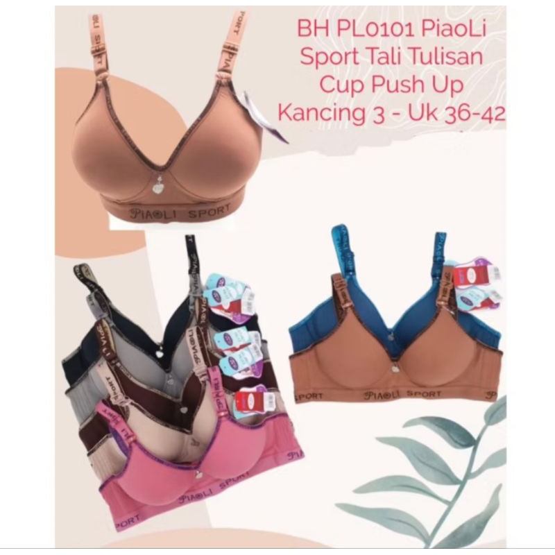 (3 pc) BH PIAOLI KAIT 3   BRA PIAOLI UK 36-42 BH WANITA DEWASA UNTUK IBU IBU DAN GADIS TANPA KAWAT
