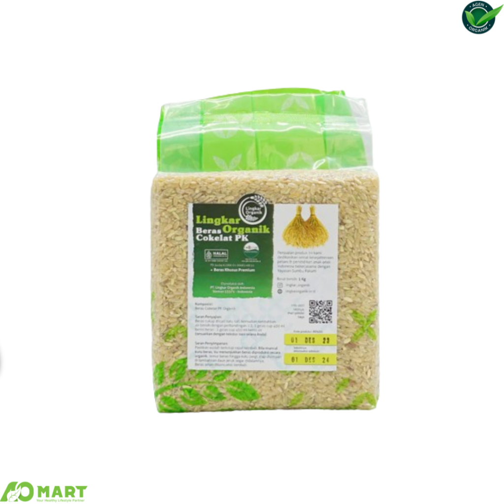 

Beras Pandan wangi pecah kulit 1kg (Beras Coklat) - Lingkar Organik